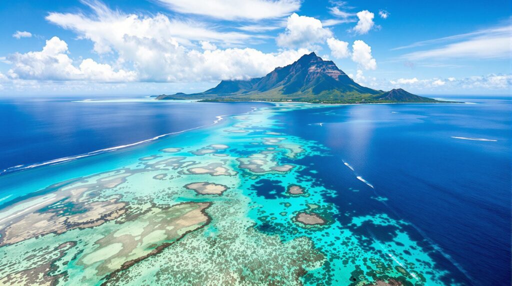 découvrez la beauté envoûtante de la cascade sous-marine à l'île maurice, une illusion d'optique fascinante qui révèle la magie du morne. plongez dans un monde sous-marin unique où les paysages aquatiques créent des effets visuels époustouflants, offrant une expérience inoubliable aux amateurs de nature et de photographie.